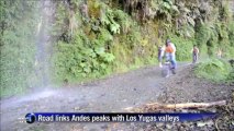 Bolivia's 'death road' lures daredevil cyclists