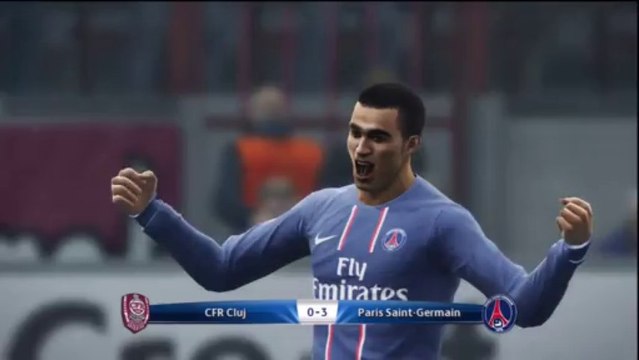 (thegamer) pes 2013 ligue des champions cfr cluj-Paris Saint-Germain match 4