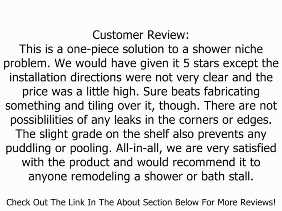 Swanstone RS-2215-051 Recessed Shampoo Shelf, Tahiti Sand Finish Review
