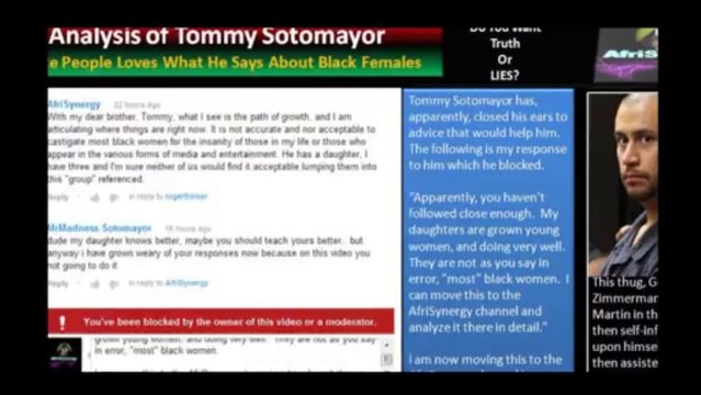 Analysis of Tommy Sotomayor, White People Loves What He Says About Black Females, 1 of 5