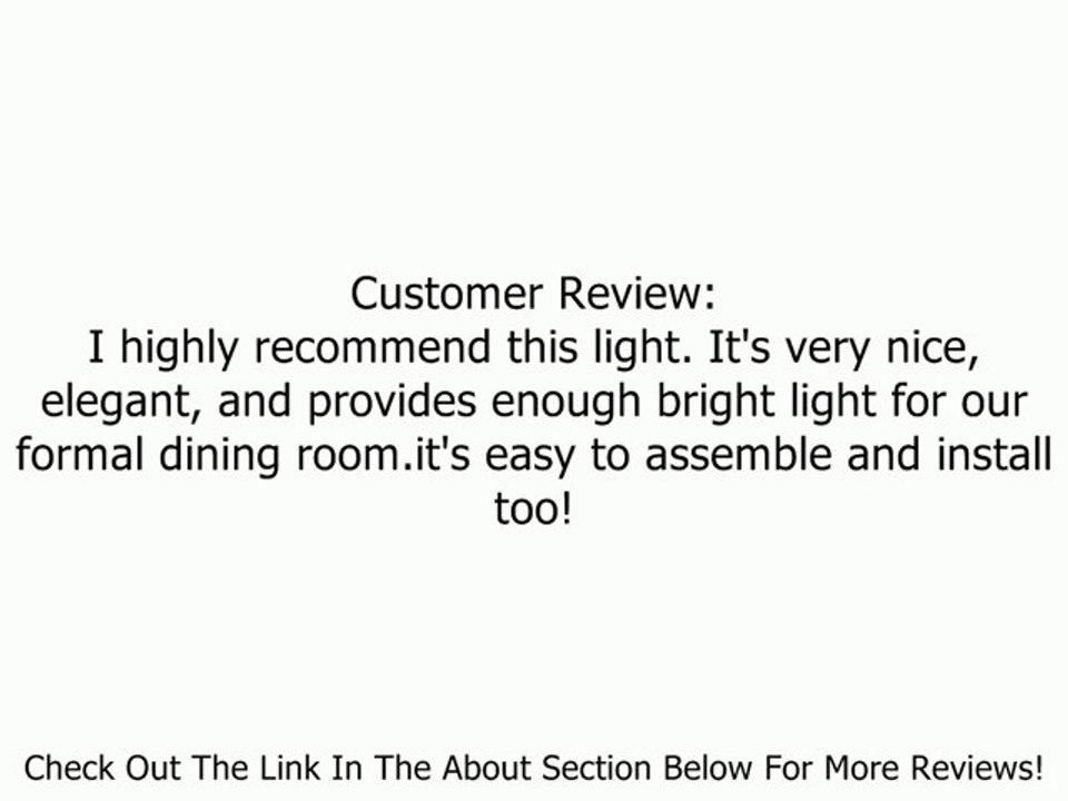 ET2 Lighting E21309-10PC 7 Light Inca Large Pendant Review