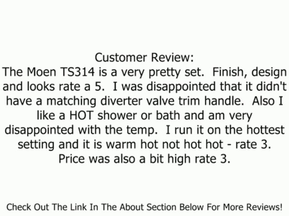 Moen TS314ORB Waterhill Posi-Temp Tub/Shower, Oil Rubbed Bronze Review