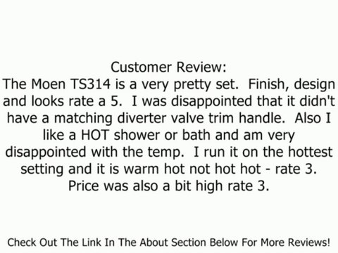 Moen TS314ORB Waterhill Posi-Temp Tub/Shower, Oil Rubbed Bronze Review