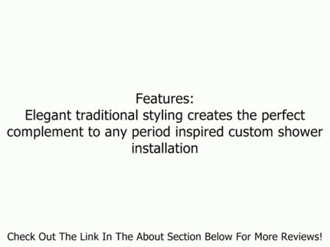 KOHLER K-13692-CP 8-Inch Traditional Round Rain Showerhead, Polished Chrome Review