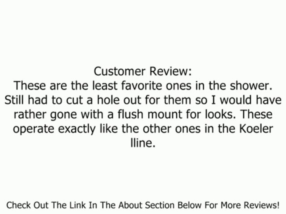 KOHLER K-8022-BRZ WaterTile 54-Nozzle Showerhead, Oil-Rubbed Bronze Review