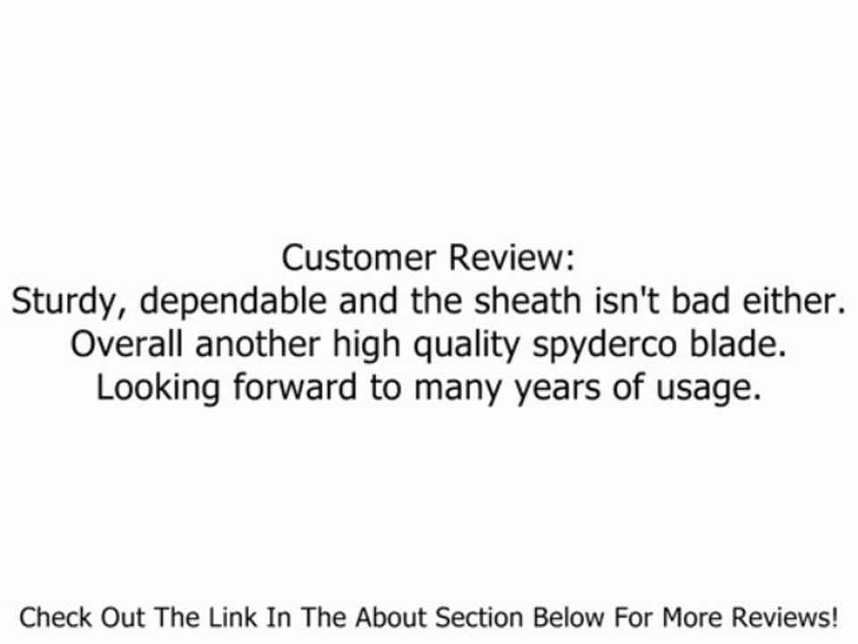 Spyderco Warrior Black FRN H-1 PlainEdge and SpyderEdge Knife Black Blade Review