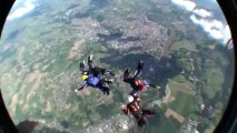 PARACHUTISME - CHAMPIONNATS DE FRANCE VICHY 2013 - VR4 « Et Bim Nice Saut5»- 10aout13