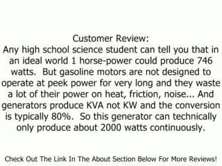 Blue Max GEN4000B 4,000 Watt 6.5 HP 4-Stroke OHV Gas Powered Generator Review