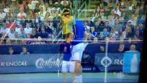 Rafael Nadal hits Novak Djokovic in the face - Montreal Rogers Cup 2013 -