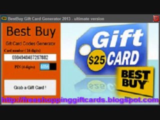 Free Best Buy Gift Card Generator 2013