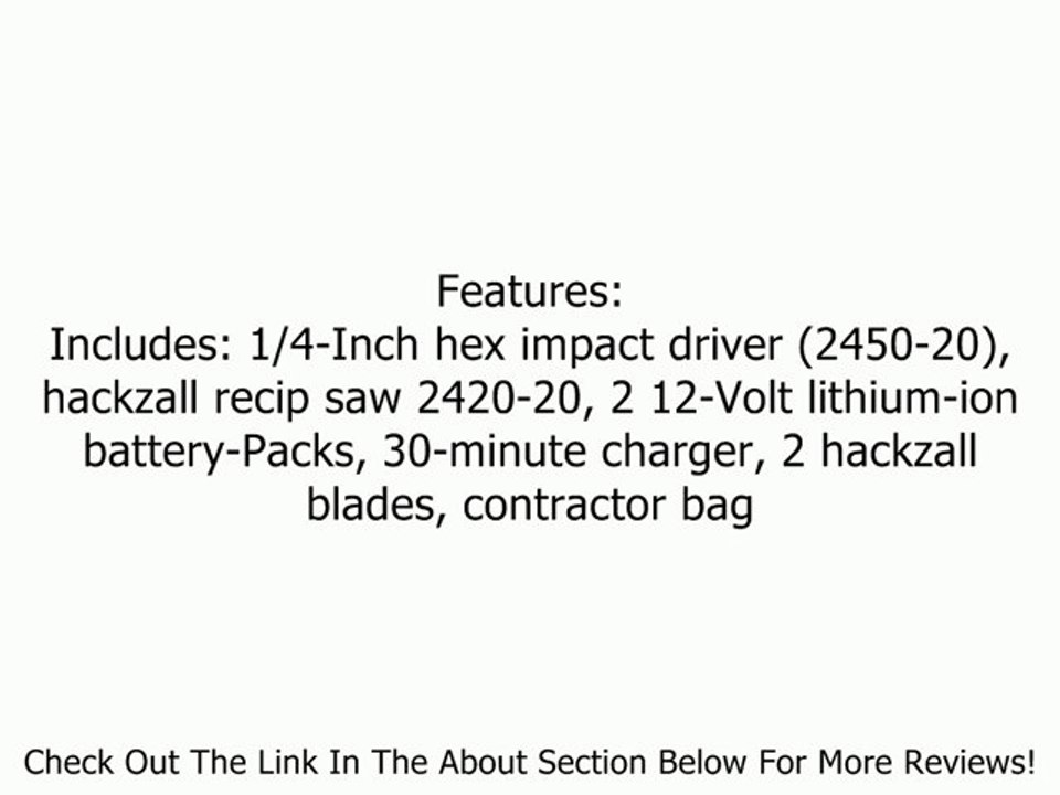Milwaukee 2491-22 12-Volt M12 Combo Kit Review