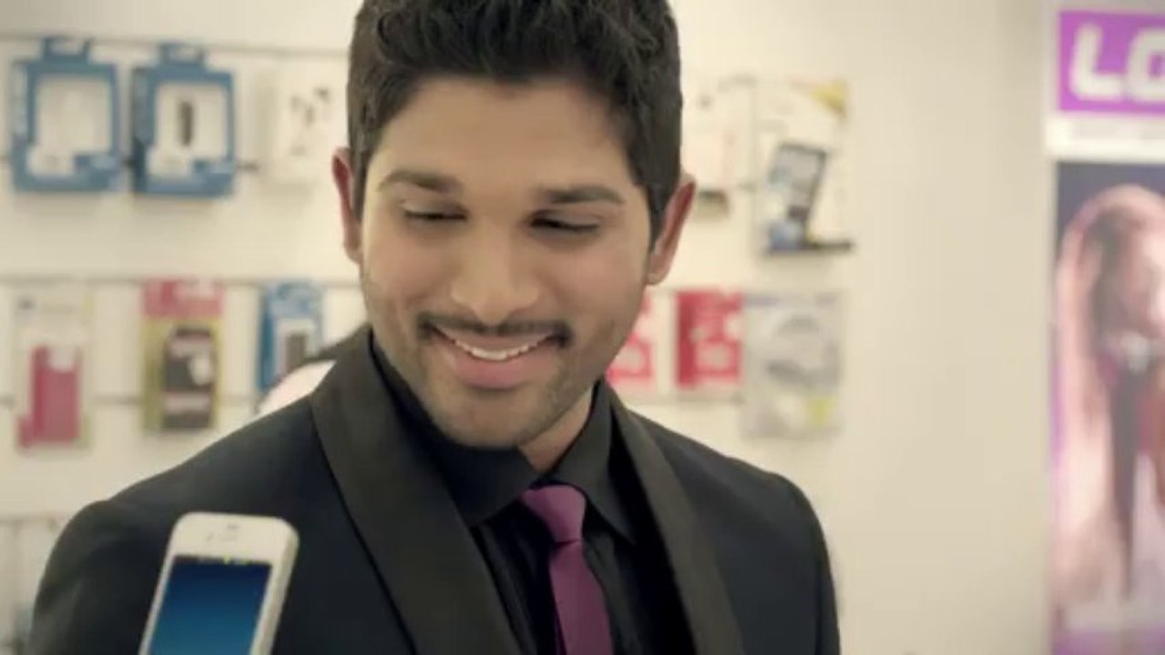 Allu Arjun LOT Mobiles Gym Ad- Film Actor Allu Arjun