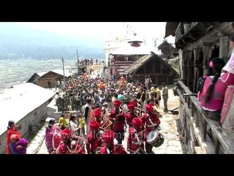 Procession begins at Gangotri Temple