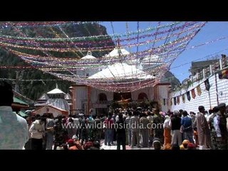 Decorated Gangotri temple