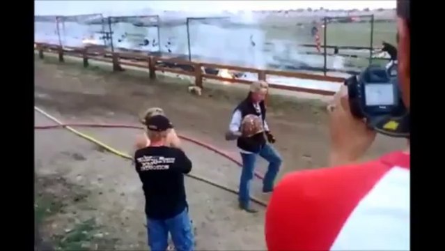 Attempt to break Tunnel of Fire world record goes wrong