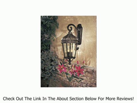 Minka-Lavery 8692-61 Harrison 3-Light Wall Mount Outdoor Fixture, Vintage Rust with Clear Beveled Glass Review