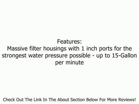 Home Master HMF2SdgC Whole House Two Stage Water Filtration System with Fine Sediment and Carbon, Blue Review