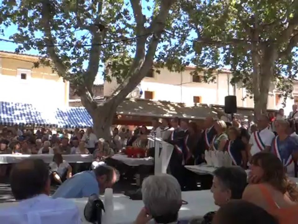 Remise des bouquets fête locale de Bessan 2013