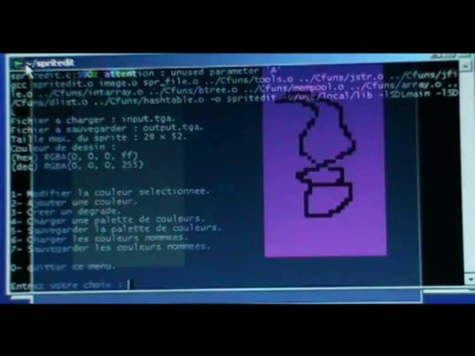 Programmation d'un éditeur de sprite, partie 8
