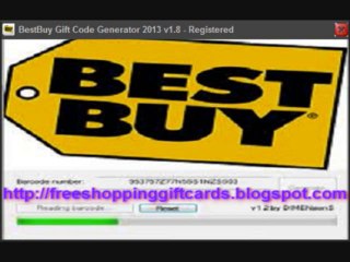 Free BestBuy Gift Code Generator 2013 v1.8