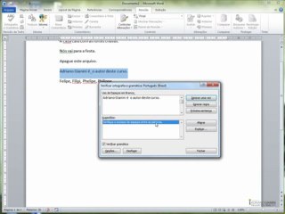 word2010  CAPÍTULO 1 - AULA 3 Verificacao ortografica e