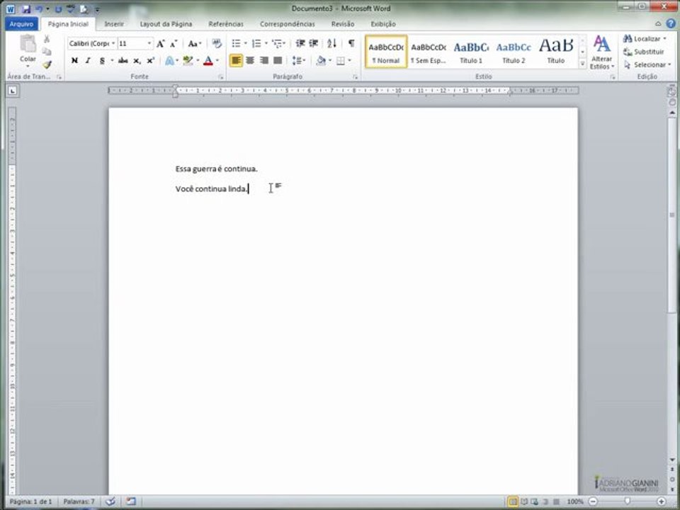 word2010  CAPÍTULO 1 - AULA 4 Autocorreção