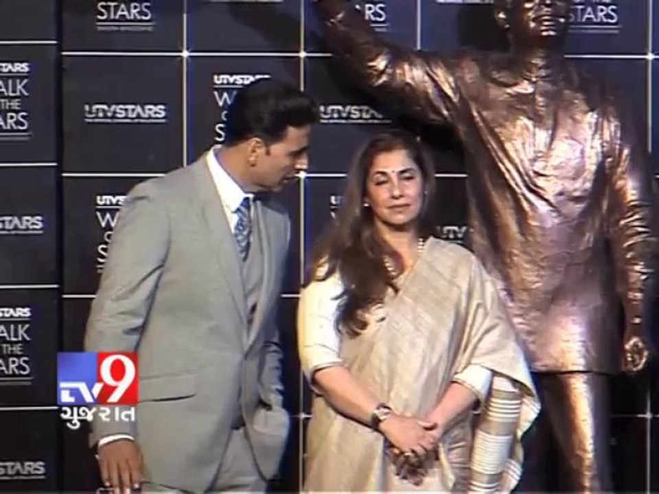 Tv9 Gujarat - Rajesh Khanna’s statue unveiled by Akshay Kumar, Twinkle and Dimple Kapadia