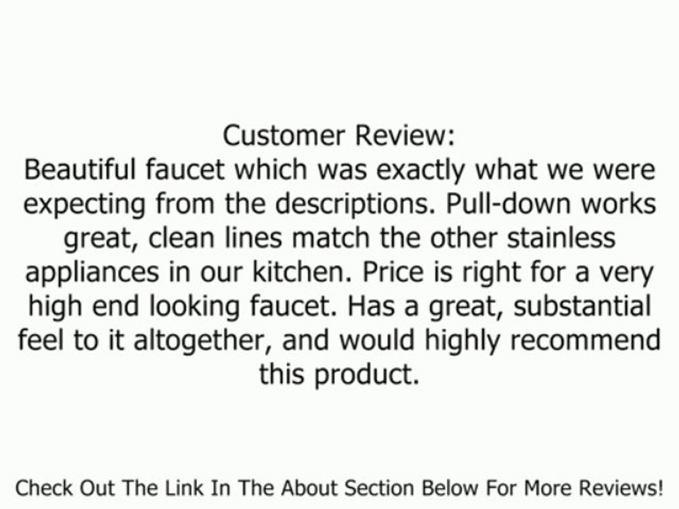 Danze D404546SS Bellefleur Single-Handle Pull-Down Kitchen Faucet, Stainless Steel Review