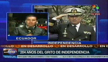 Ecuador celebra 204 años de Independencia