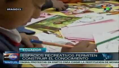 Inauguran centro recreativo para niños de la calle en Ecuador