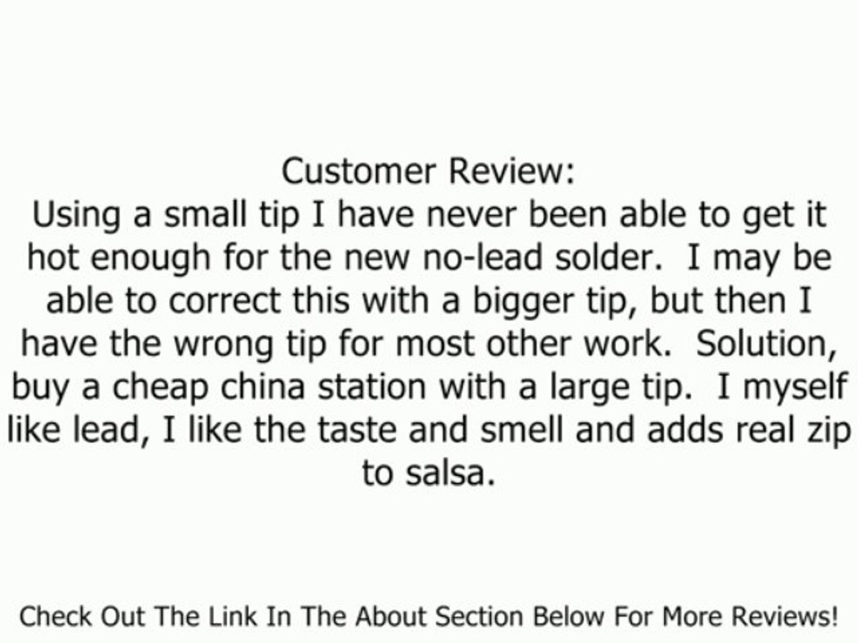 Pace Soldering Station, ST50, IntelliHeat, Digital, TD-100 Review