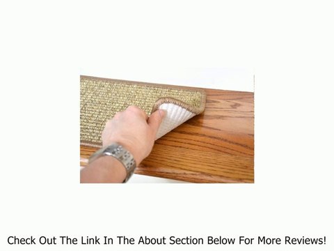 Dean Attachable Non-Skid Sisal Carpet Stair Treads - Desert - Set of 13 Plus a 2' x 3' Mat Review