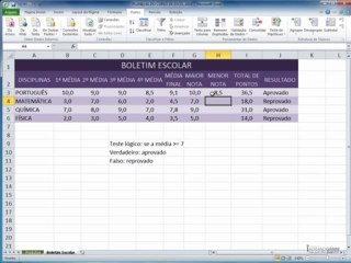 excel2010  CAPÍTULO 4 - AULA 2 função minimo