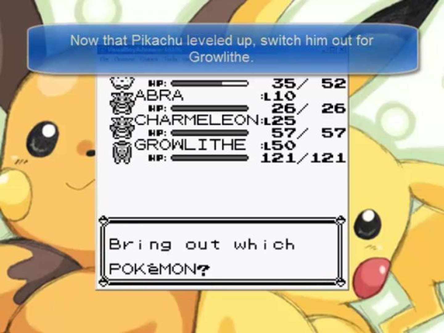 Pokemon Redblue Glitch Evolving Pikachu Without A Thunder