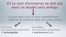 #5 Un bon nom d'entreprise ne doit pas avoir un sens ambigu