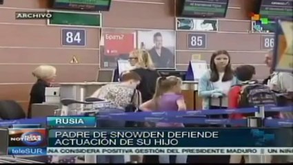 Padre de Edward Snowden lo defiende en entrevista