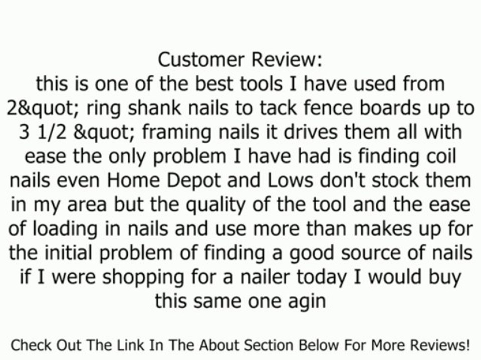 Senco SCN65 Coil Framing Nailer Review