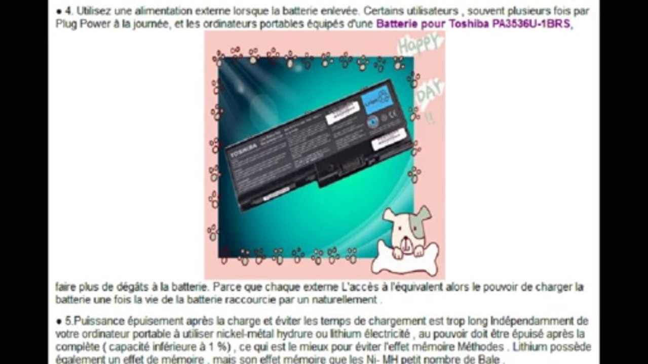 Batterie Toshiba PA3536U-1BRS,Batterie PA3536U-1BRS