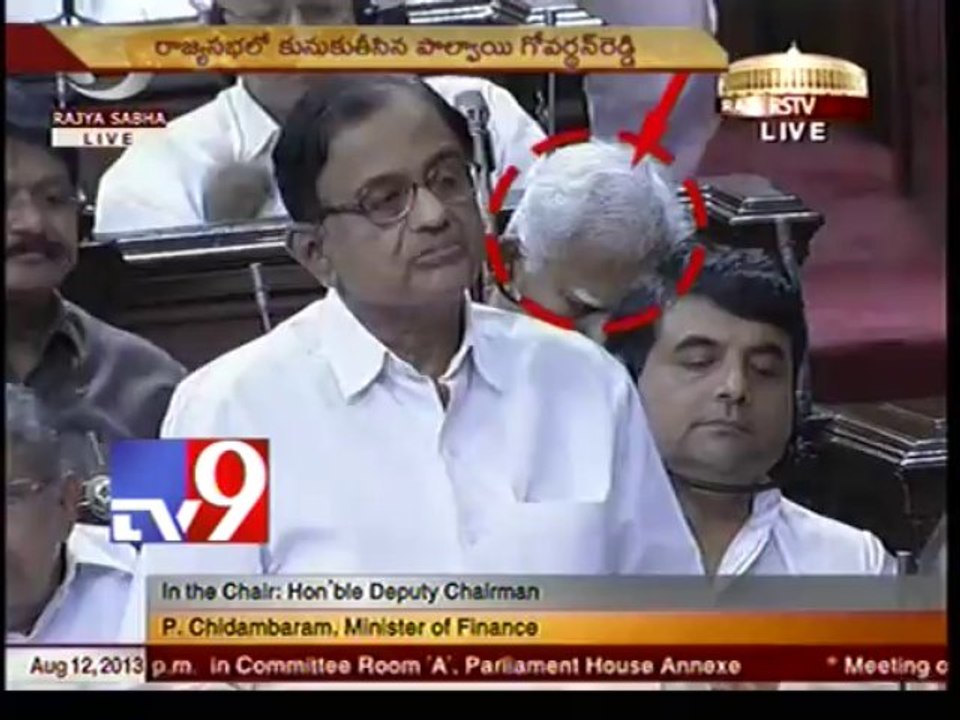 MP Palvai Goverdhan naps while RS debates Kishtwar!