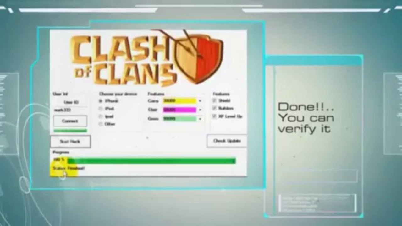 Clash of Clans Hack 2013 - Working Hack to get GEMS WORKING 100 %