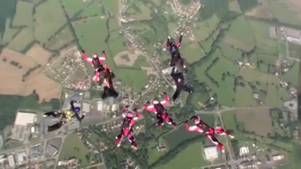 PARACHUTISME - CHAMPIONNATS DE FRANCE VICHY 2013 - VR8 « Monaco Vitalsea Saut1»- 9aout13