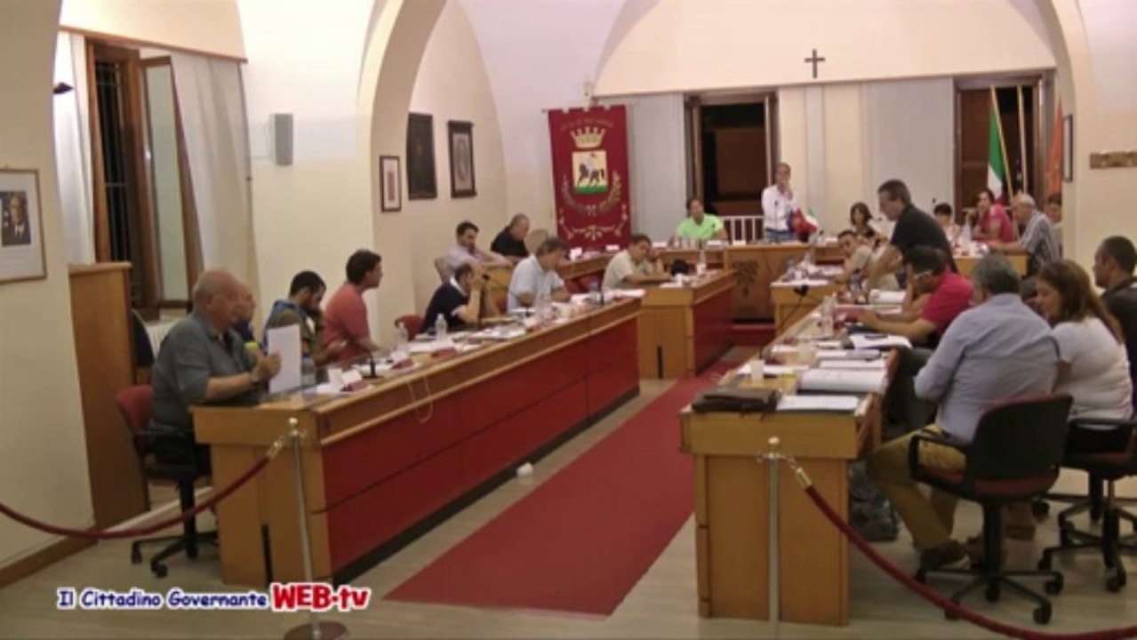 Consiglio comunale 29 luglio 2013 mozione fallimento Sogesa  dichiarazioni di voto e votazioni
