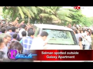 Salman Khan spotted outside Galaxy Apartment