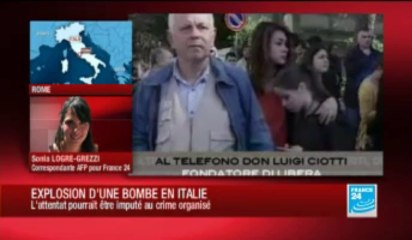 Un mort et huit blessés dans l'explosion d'une bombe à Brindisi