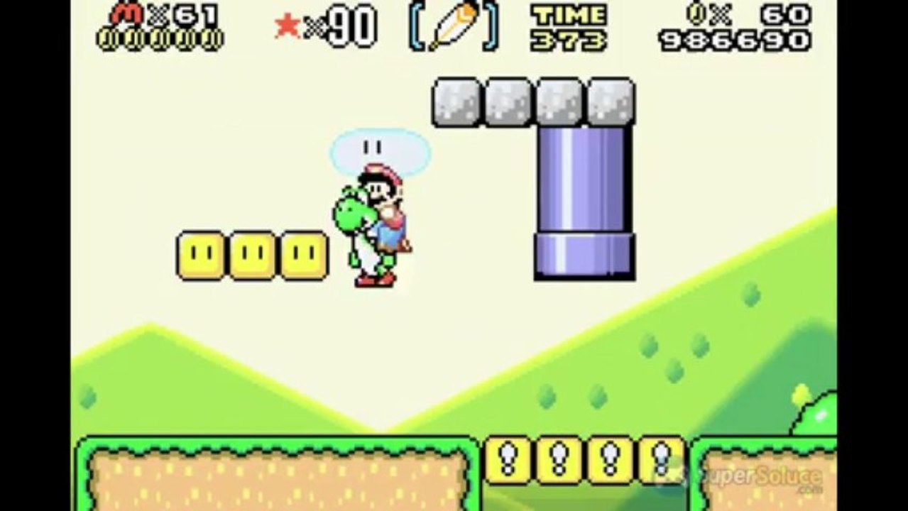 Soluce Super Mario World - Plaine Beignet 1 : Accès Secret Beignet 1