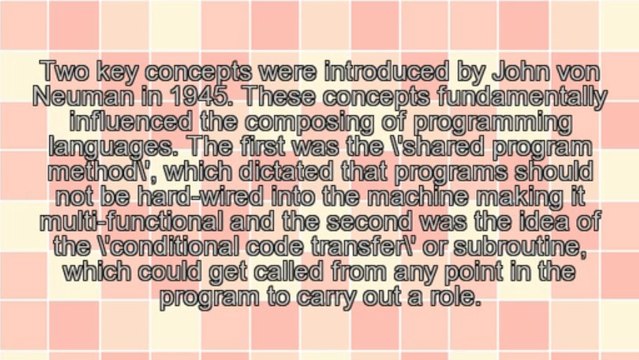 Computer Programming - A Brief History