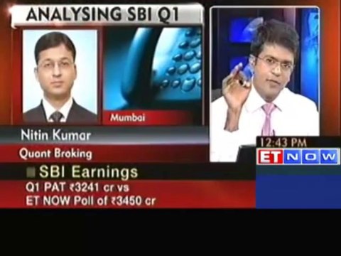 SBI Q1 Earnings Below Estimates, PAT At Rs 3241 Cr