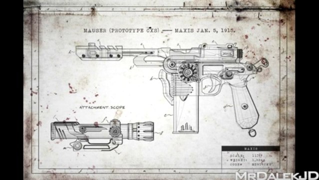 Black Ops 2 Zombies - ORIGINS Map Pack 4 Gun! Mauser Prototype CXS Starting Pistol