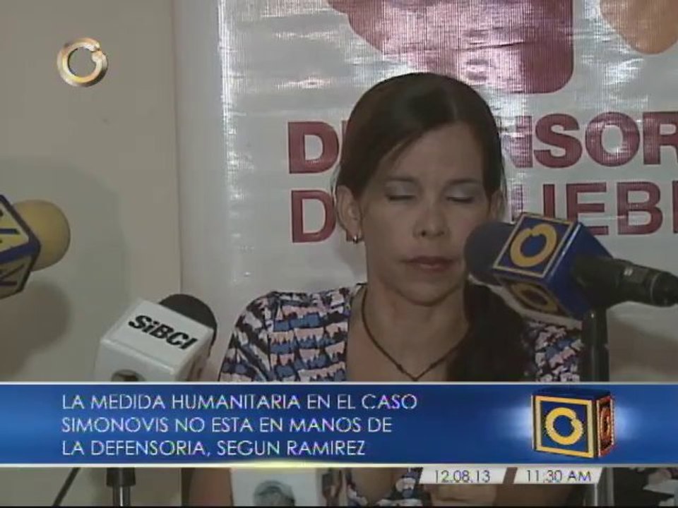 Medida humanitaria en el caso de Simonovis no esta en manos de la Defensoria, según Ramirez