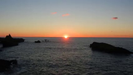Coucher de soleil à Biarritz ... vendredi 9 août 2013